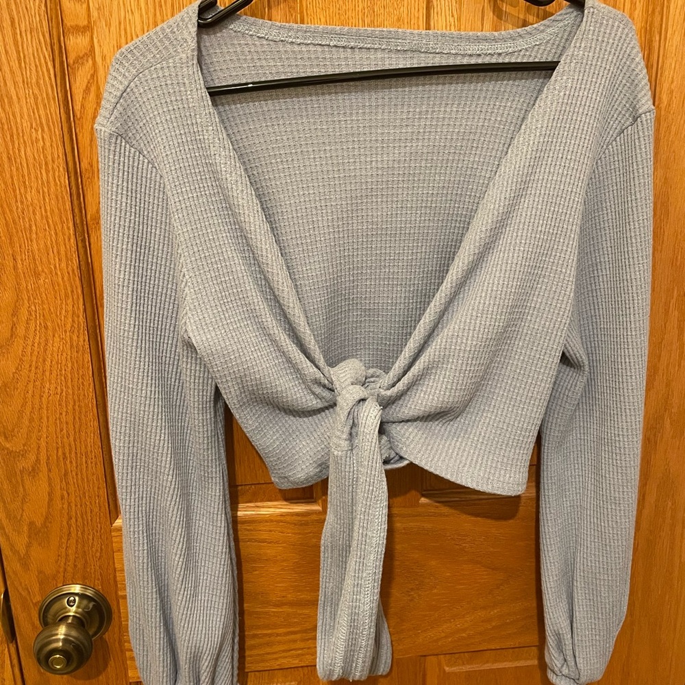 Front Tie Sweater